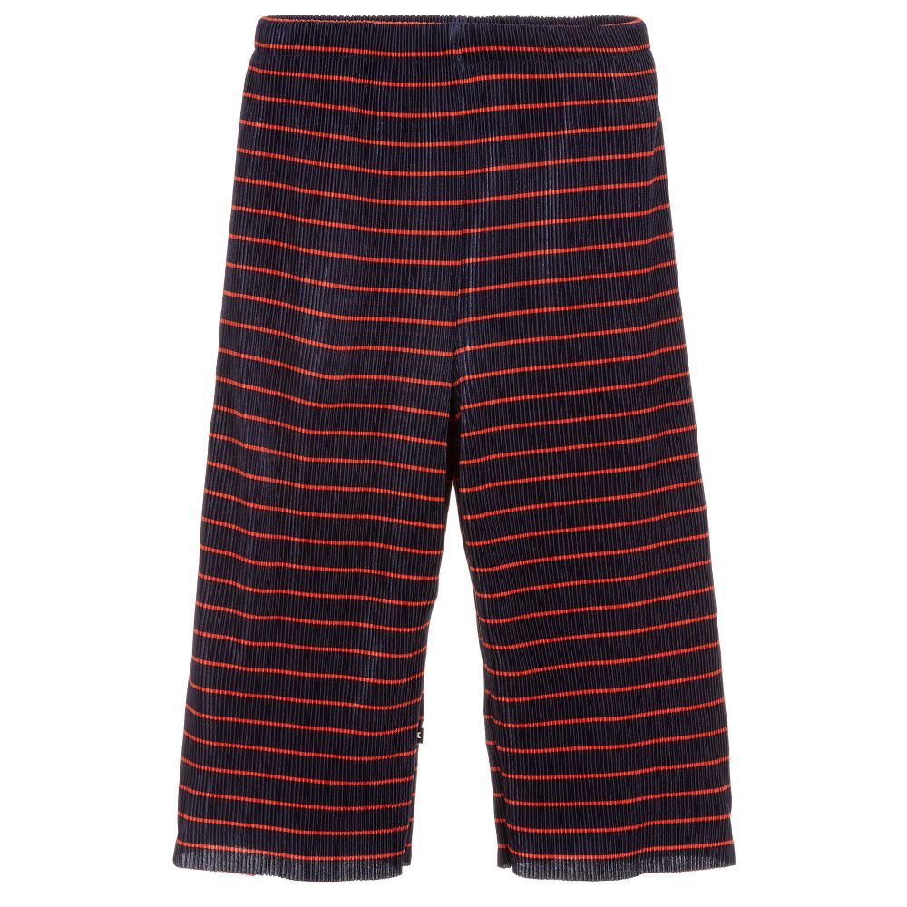 Molo-Girls Blue Satin Culottes | Childrensalon Outlet