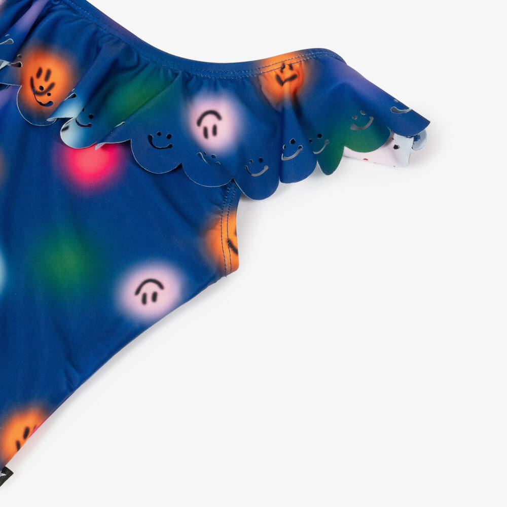 Molo-Купальник синий с улыбкой для девочек | Childrensalon Outlet