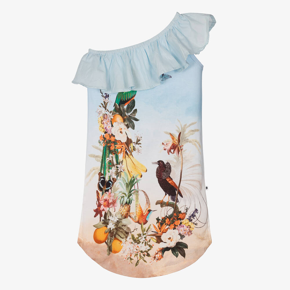 Molo - Robe plage oiseaux tropicaux fille | Childrensalon