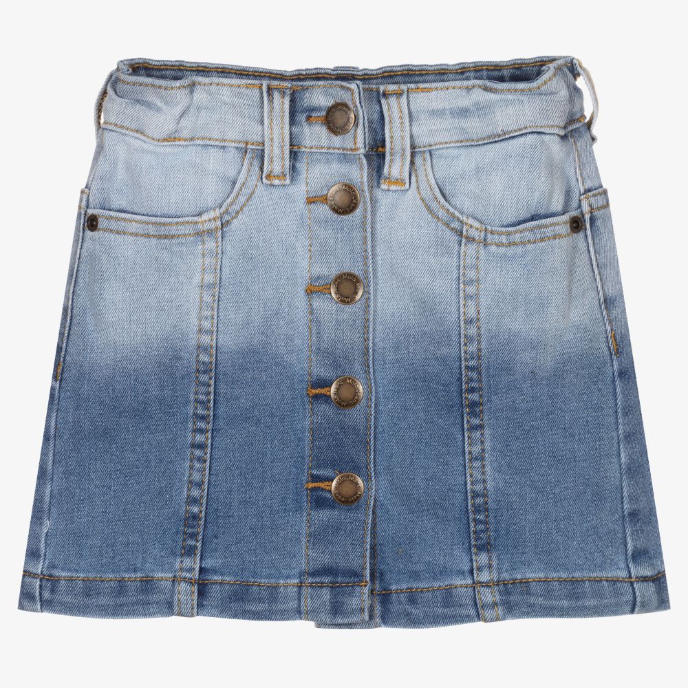 Molo - Blauer Jeansrock mit Waschung (M) | Childrensalon