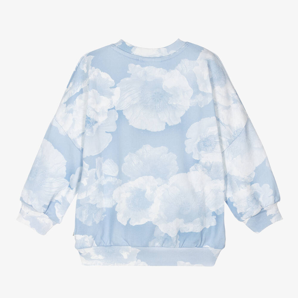 Molo-Бело-голубой свитшот с облаками | Childrensalon Outlet