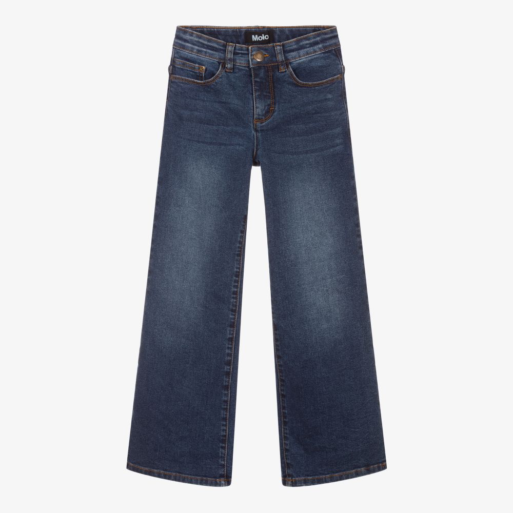 Molo - Jean bleu jambes larges Fille | Childrensalon