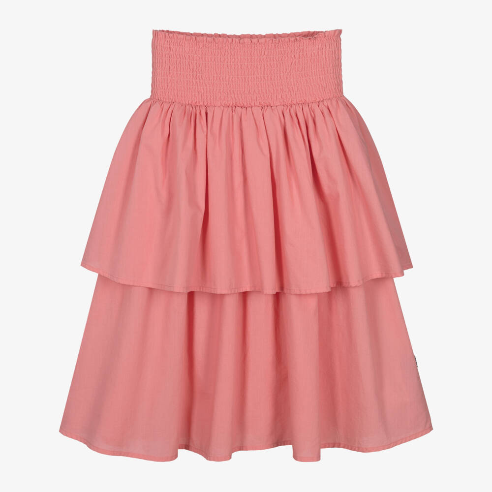 Molo-Многослойная хлопковая юбка для девочек в розовом цвете | Childrensalon Outlet