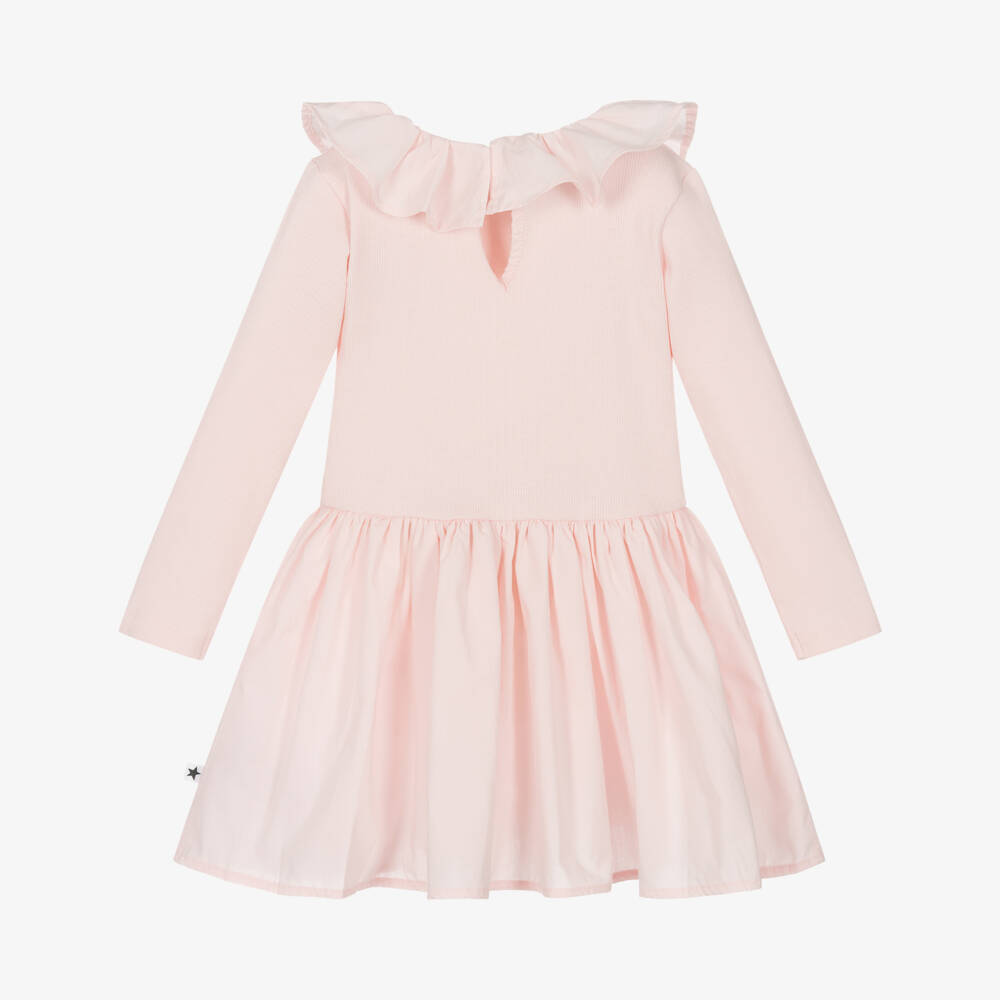 Molo-Girls Blush Organic Cotton Frock | Childrensalon Outlet