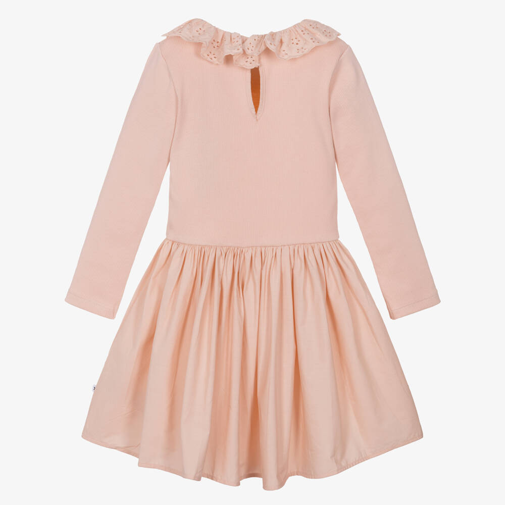 Molo-Платье с кружевным воротником розовое | Childrensalon Outlet
