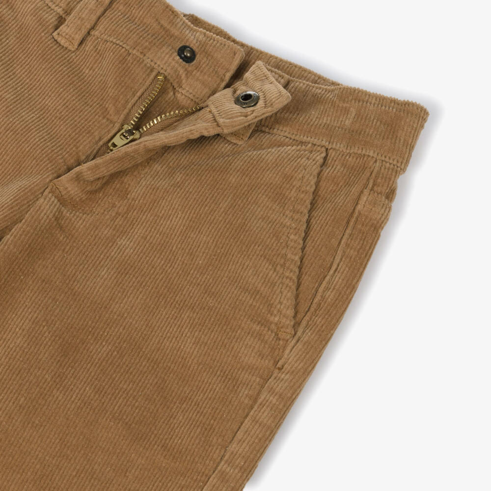 Molo-Коричневые вельветовые расклешенные брюки для девочек | Childrensalon Outlet