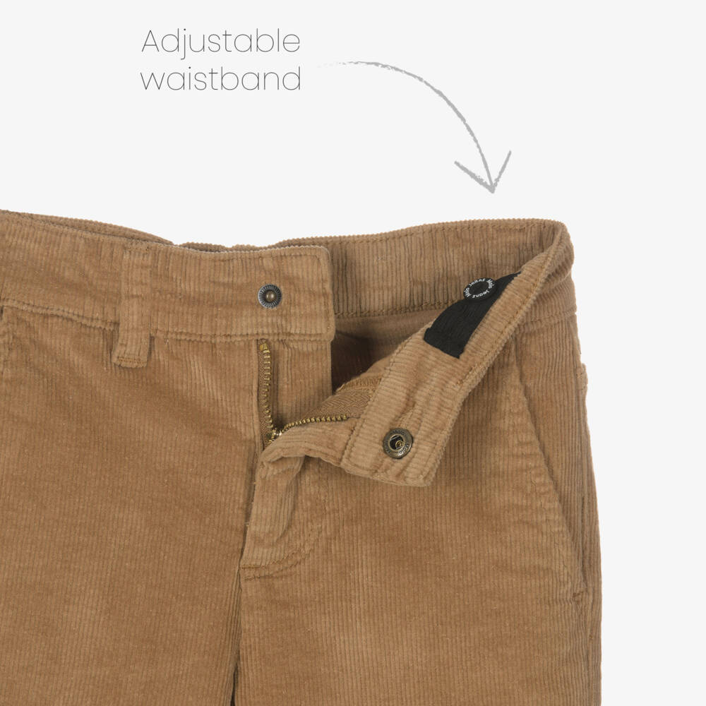 Molo-Коричневые вельветовые расклешенные брюки для девочек | Childrensalon Outlet