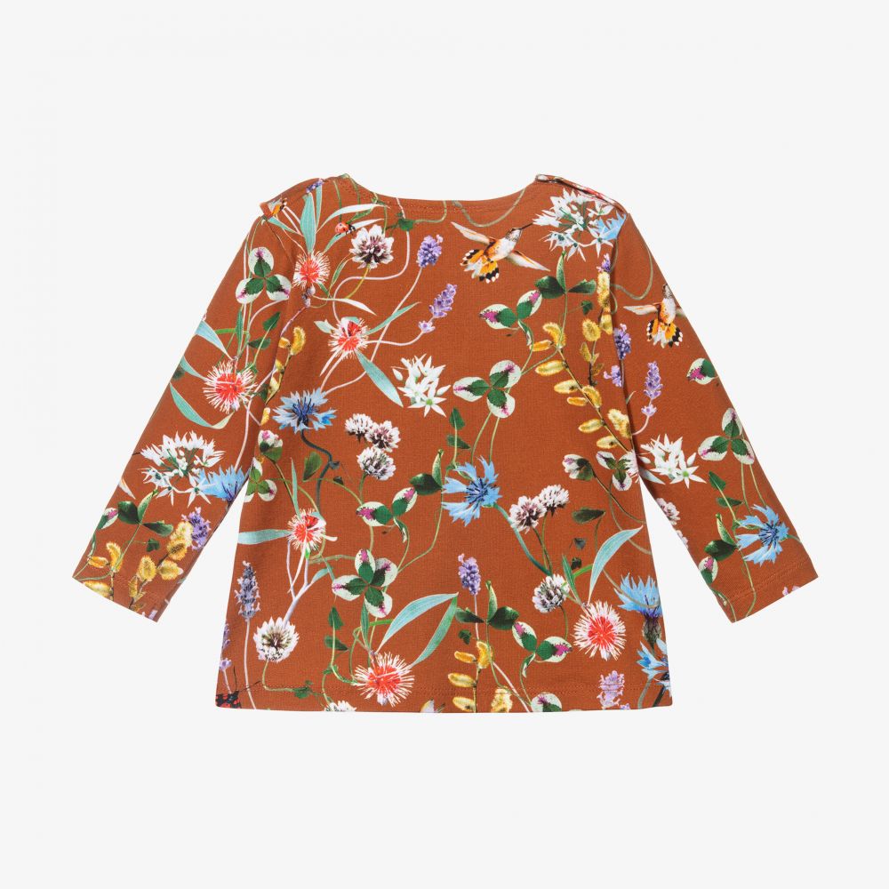 Molo-Коричневый топ из органического хлопка для девочек | Childrensalon Outlet
