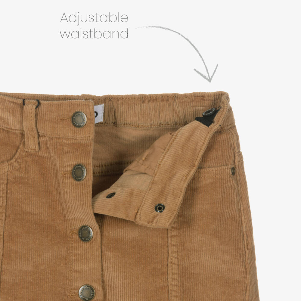 Molo-Карамельная юбка из хлопкового вельвета для девочек | Childrensalon Outlet