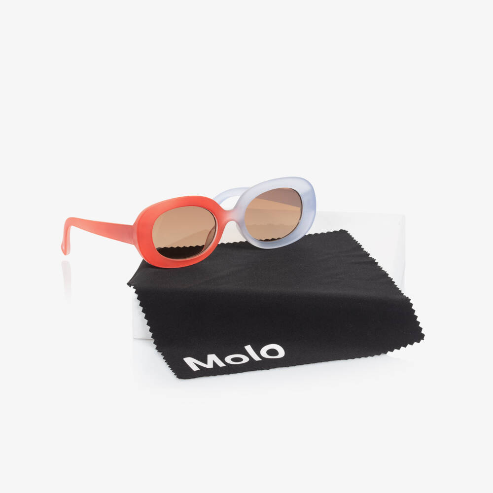 Molo-فستان أنيق للبنات بألوان الأحمر والبنفسجي | Childrensalon Outlet