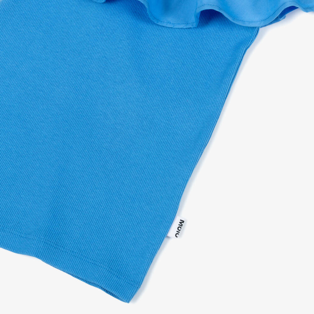Molo-Синий топ без рукавов с оборками для девочек | Childrensalon Outlet