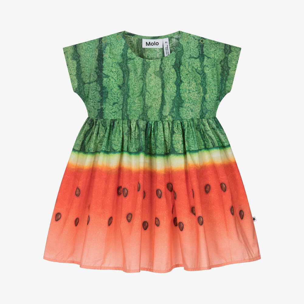 Molo-Хлопковое платье Melancia для девочек | Childrensalon Outlet