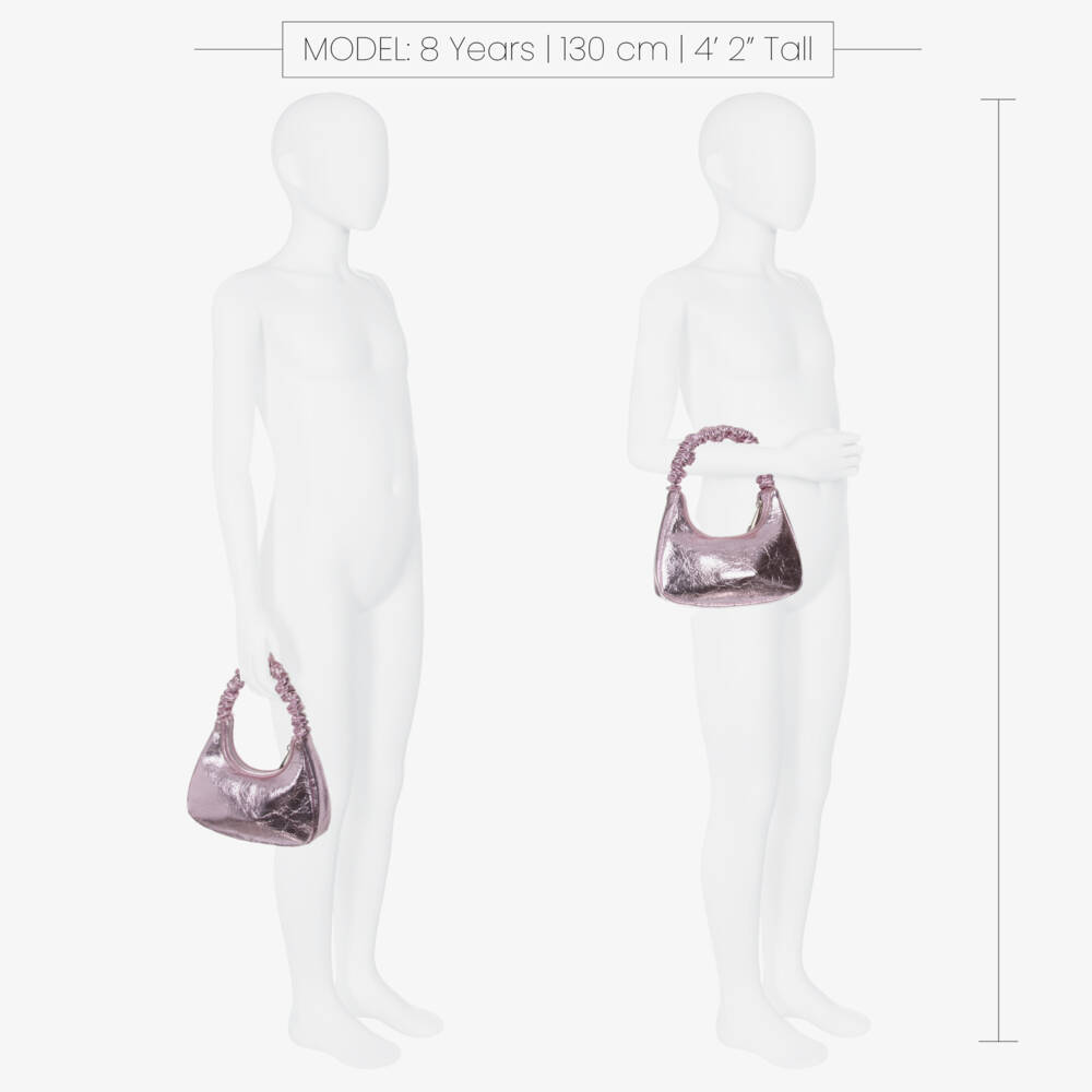 Molo-Girls Crinkled Pink Mini Bag | Childrensalon Outlet