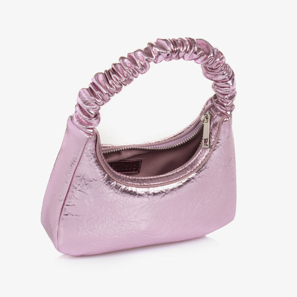 Molo-Girls Crinkled Pink Mini Bag | Childrensalon Outlet