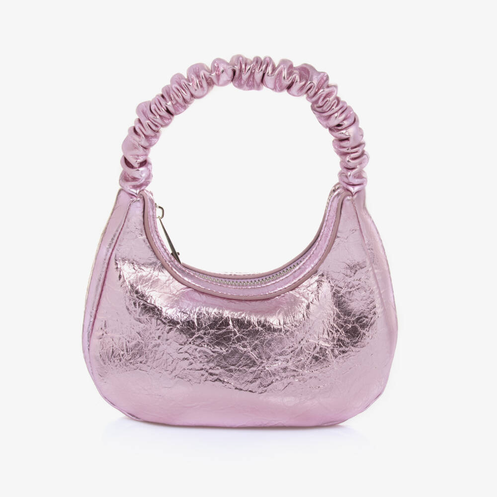 Molo-Girls Crinkled Pink Mini Bag | Childrensalon Outlet