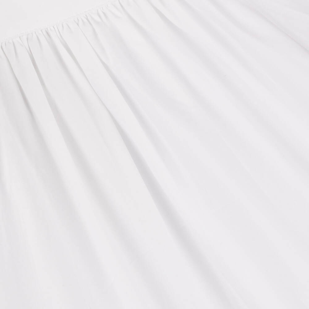 Molo-Girls Crisp White Eyelet Dress | Childrensalon Outlet