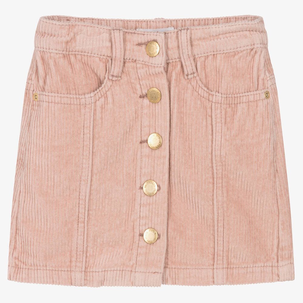 Molo - Girls Dusky Pink Corduroy Skirt | Childrensalon