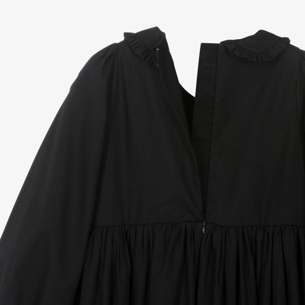 Molo-Элегантное черное платье с цветочным узором для девочек | Childrensalon Outlet