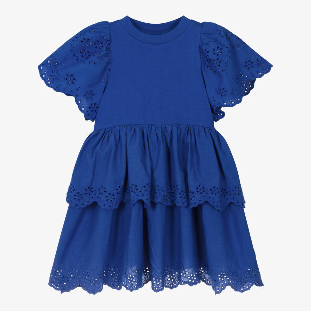 Molo-فستان أزرق أنيق للبنات | Childrensalon Outlet