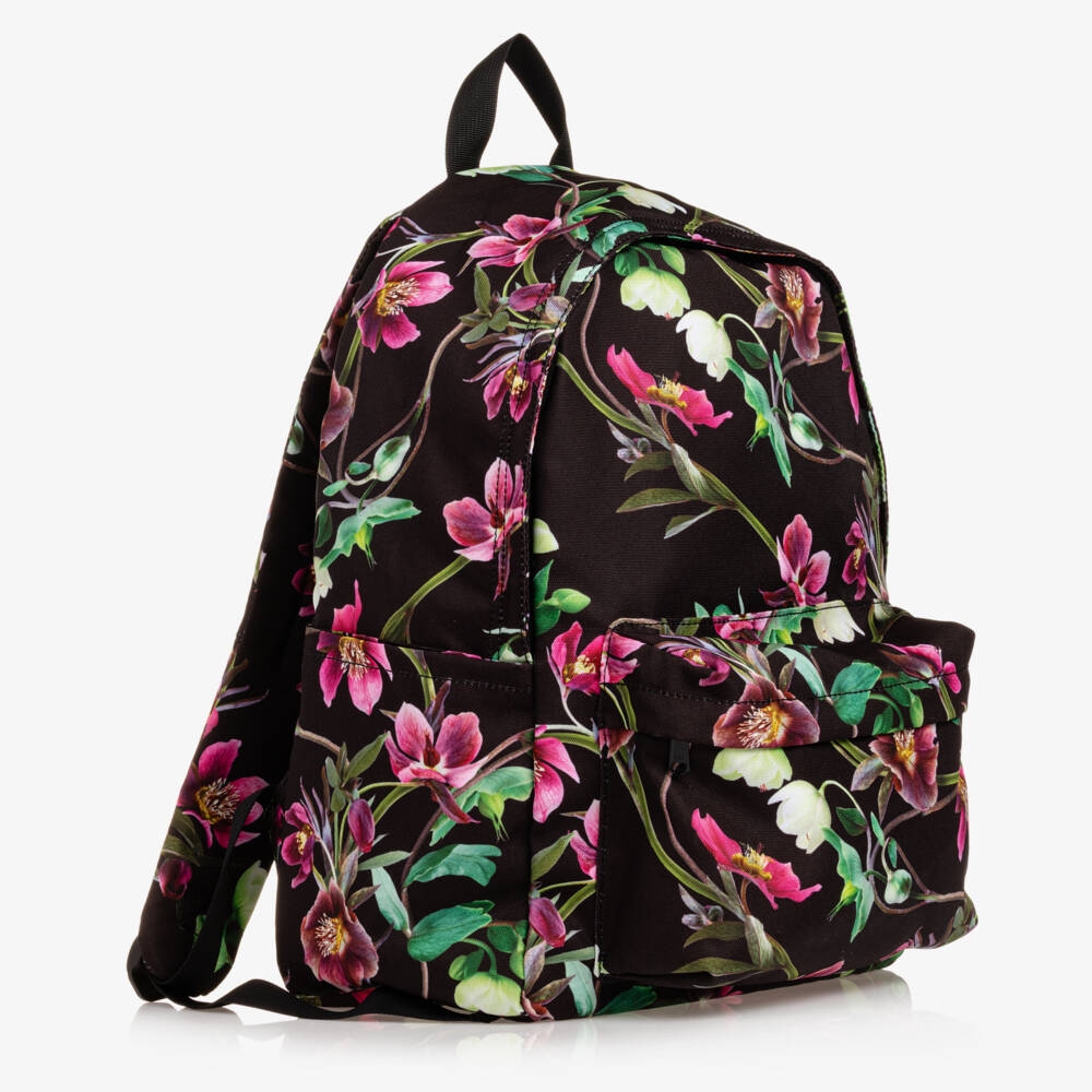 Molo-Girls Elegant Midnight Bloom Backpack | Childrensalon Outlet