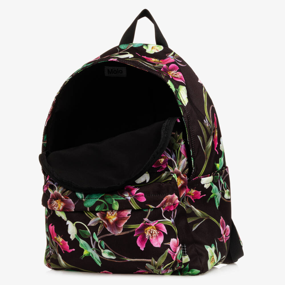 Molo-Girls Elegant Midnight Bloom Backpack | Childrensalon Outlet