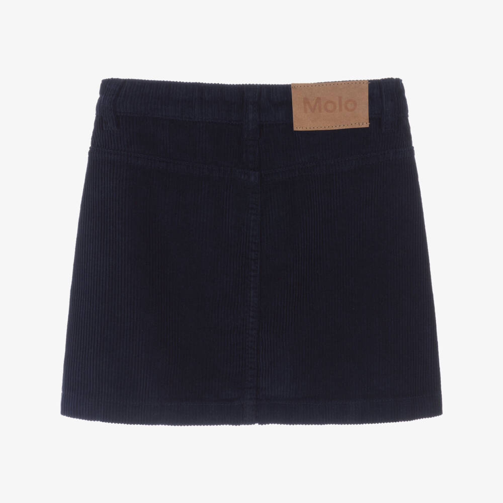 Molo-Элегантная синяя юбка из вельвета для девочек | Childrensalon Outlet