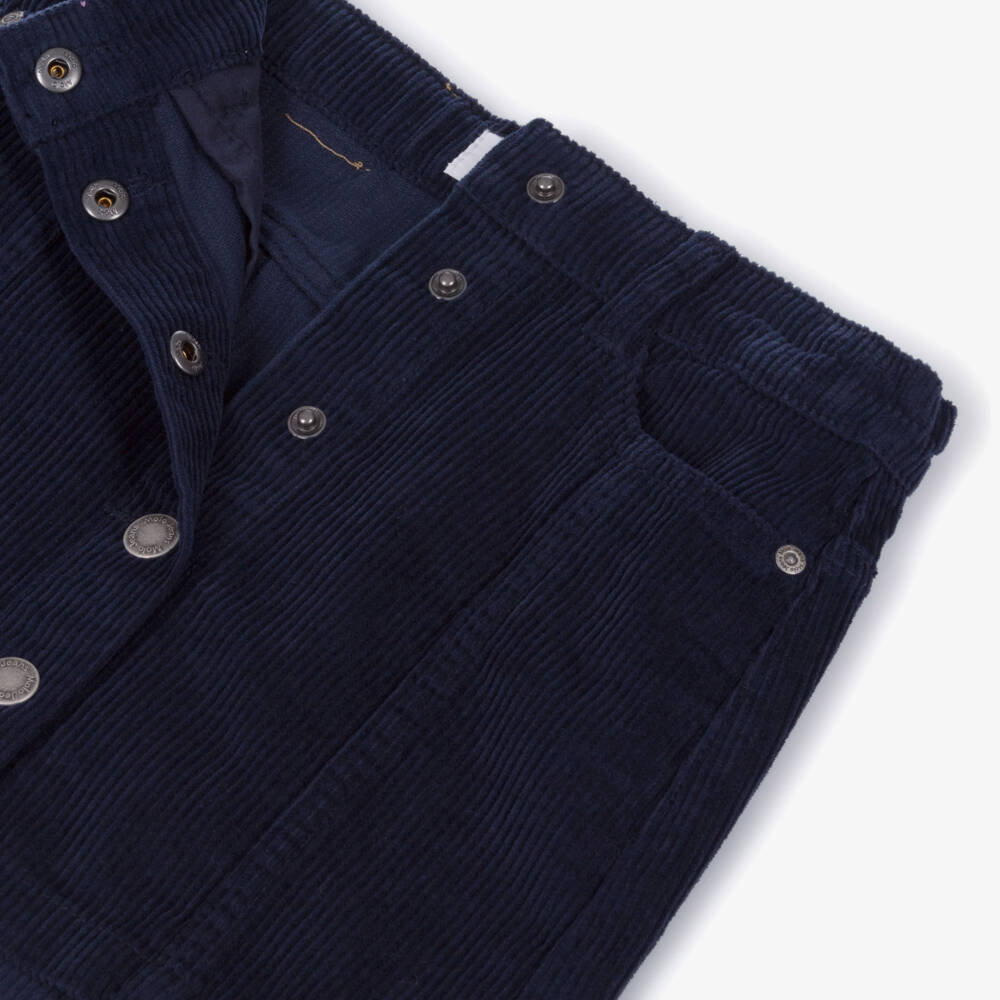 Molo-Элегантная синяя юбка из вельвета для девочек | Childrensalon Outlet