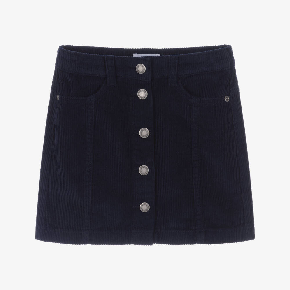 Molo-Элегантная синяя юбка из вельвета для девочек | Childrensalon Outlet