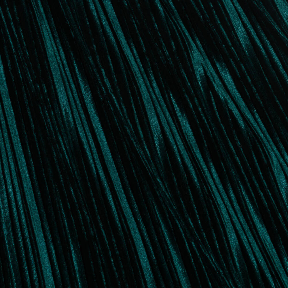 Molo-Girls Emerald Velvet Pleated Skirt | Childrensalon Outlet