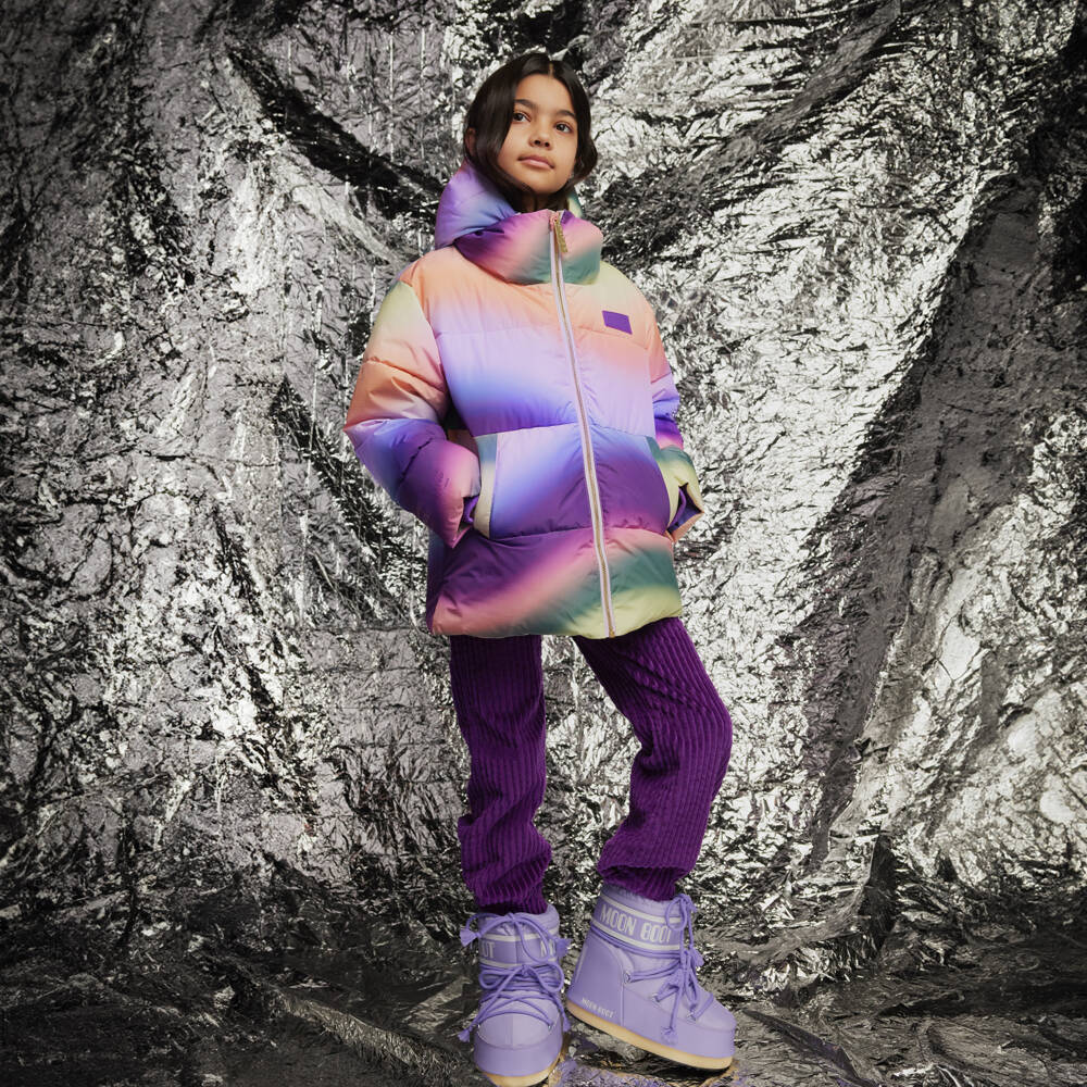 Molo-Girls Flared Purple Cord Trousers | Childrensalon Outlet