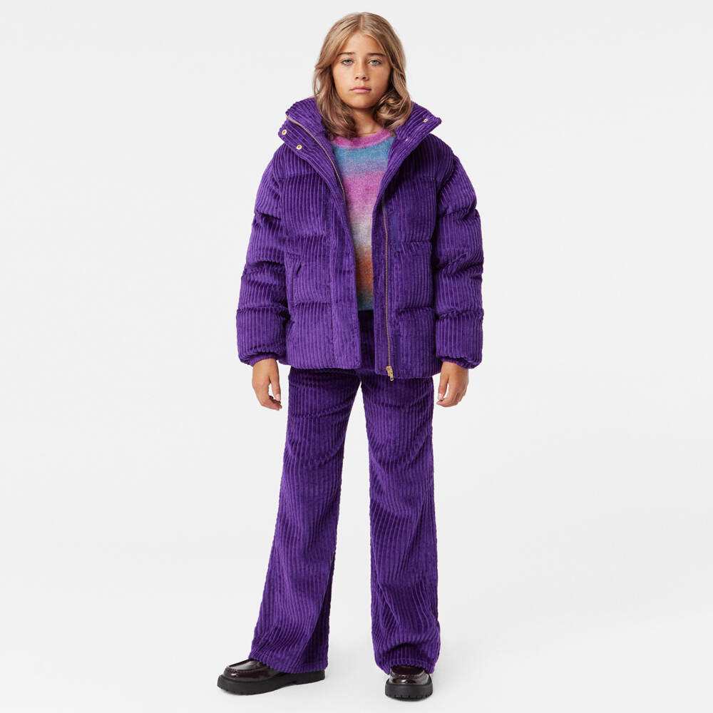 Molo-Girls Flared Purple Cord Trousers | Childrensalon Outlet