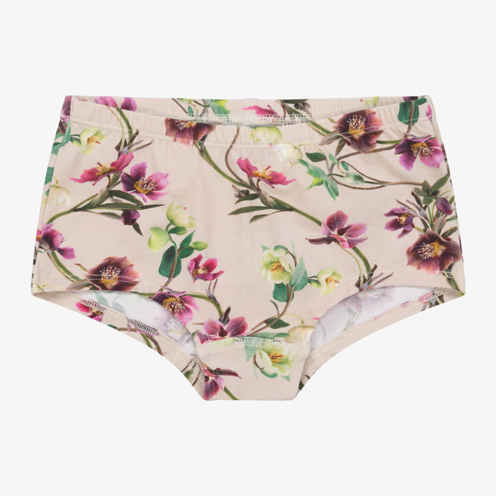 Molo-Girls Floral Cotton Briefs Duo | Childrensalon Outlet