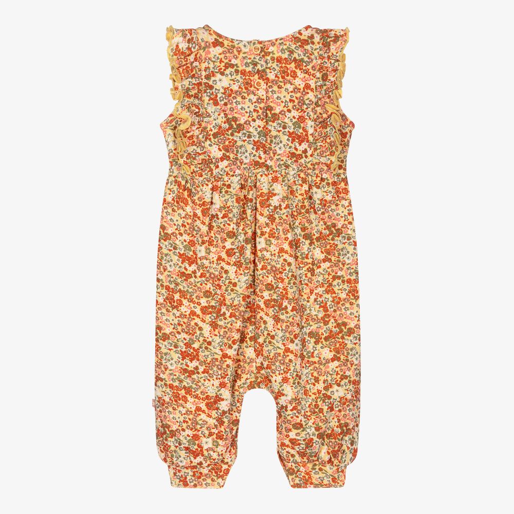Molo-Girls Floral Cotton Jumpsuit | Childrensalon Outlet