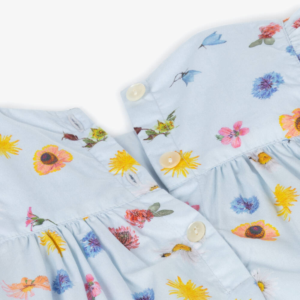 Molo-فستان بناتي مزهر من القطن العضوي النقي | Childrensalon Outlet