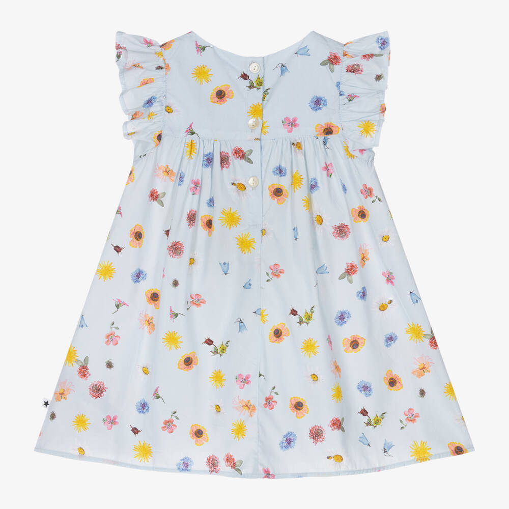 Molo-فستان بناتي مزهر من القطن العضوي النقي | Childrensalon Outlet