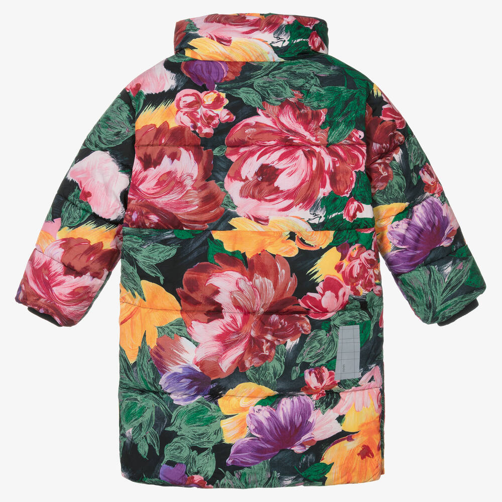 Molo-Girls Floral Puffer Coat | Childrensalon Outlet
