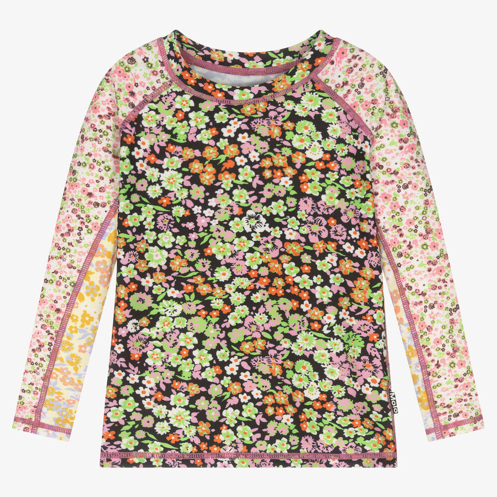 Molo - Girls Floral Sun Protective Top (UPF50+) | Childrensalon