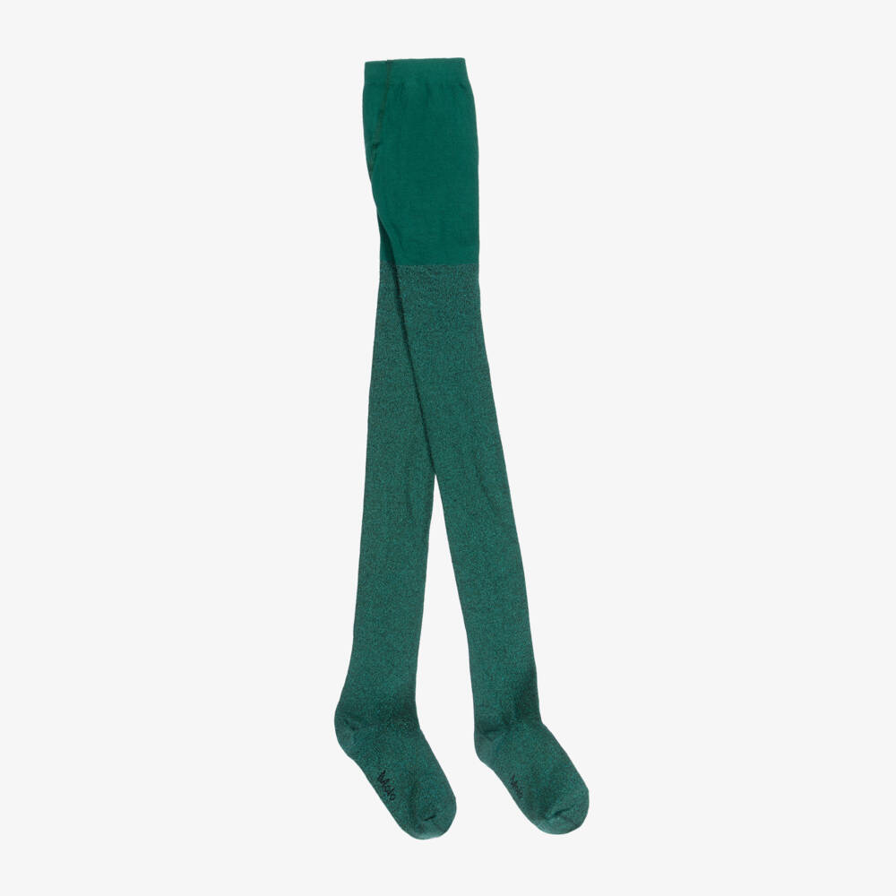 Molo-Girls Forest Glitter Knit Tights | Childrensalon Outlet