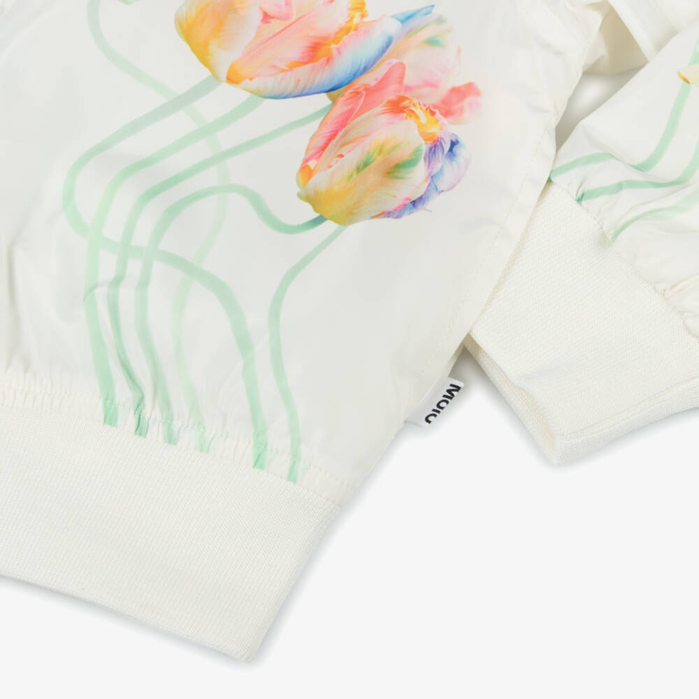 مولو-جاكيت ساتان مزهر للبنات بلون جليدي | Childrensalon Outlet