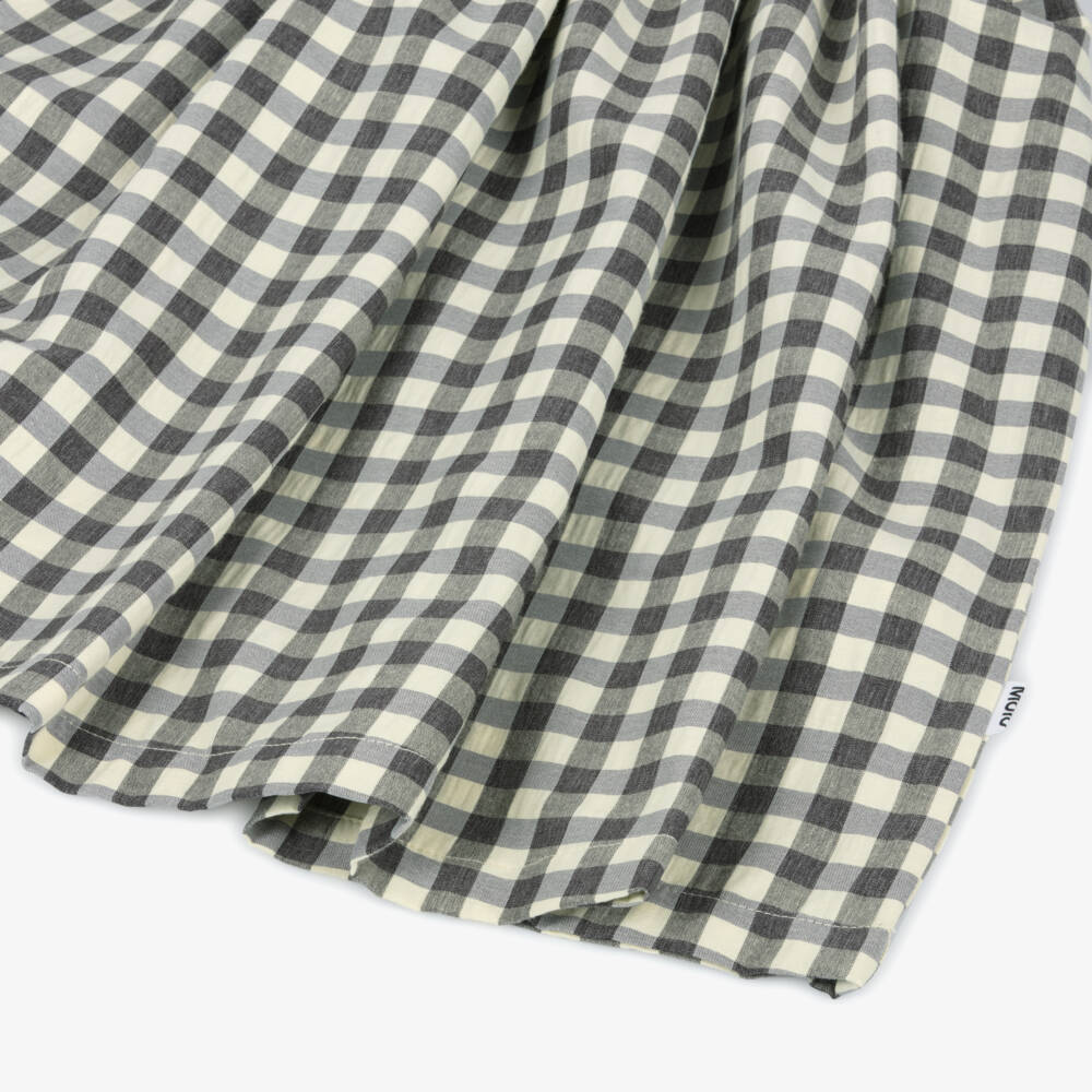Molo-Girls Gingham Puff-Sleeve Frock | Childrensalon Outlet