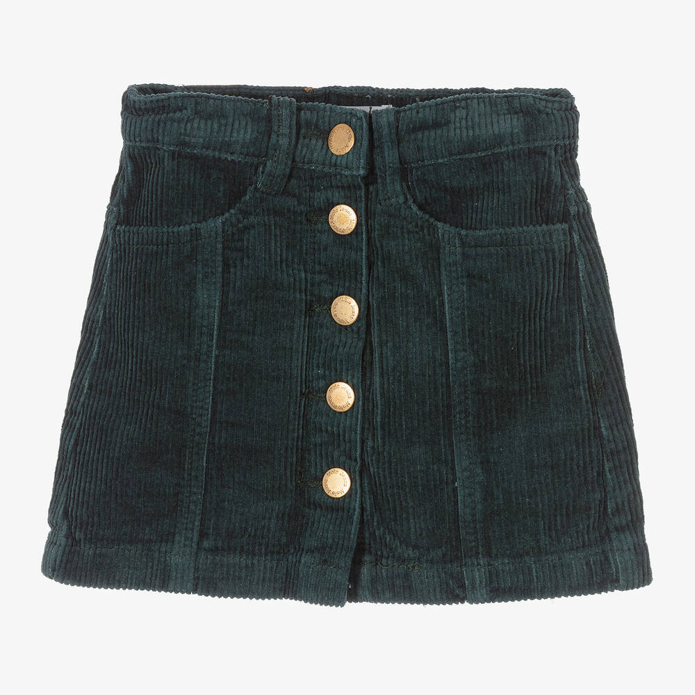 Molo - Girls Green Corduroy Skirt | Childrensalon