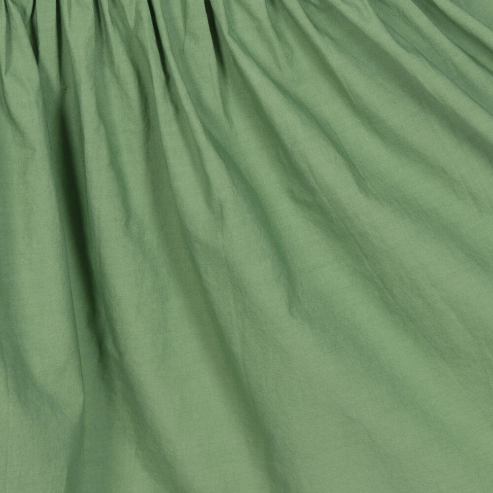 Molo-Girls Green Cotton Dress | Childrensalon Outlet
