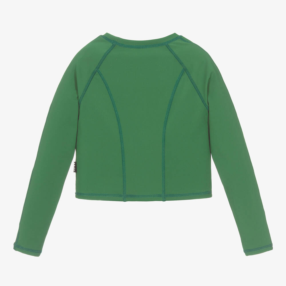 Molo-Girls Green Cropped Sports Top | Childrensalon Outlet