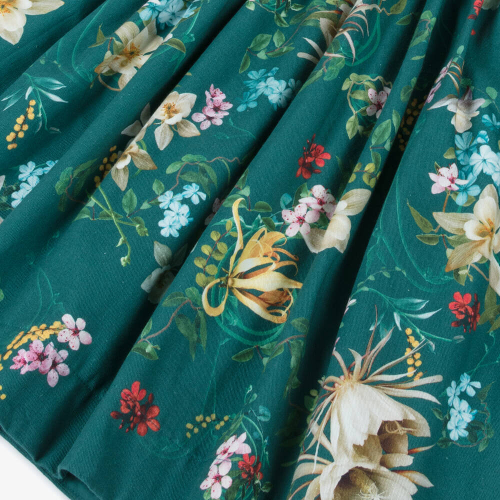 Molo-Платье с цветочным узором в волшебном зелёном цвете для девочек | Childrensalon Outlet