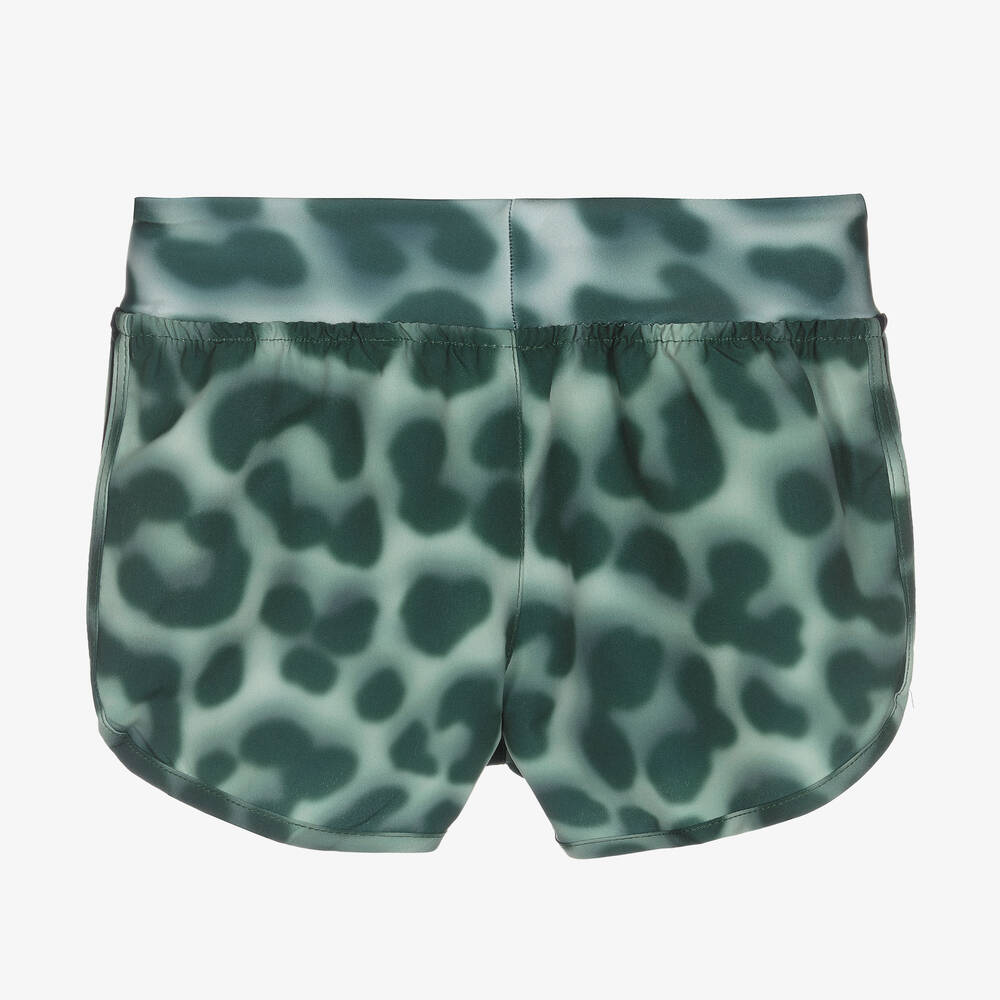 Molo-Girls Green Jaguar Swim Shorts (UPF50+) | Childrensalon Outlet