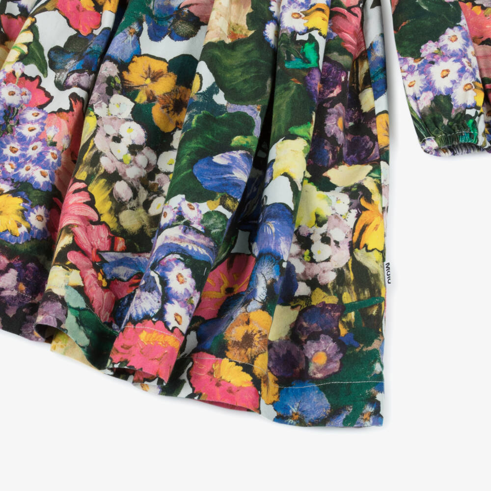 Molo-Платье из вискозы с цветочным принтом для девочек | Childrensalon Outlet