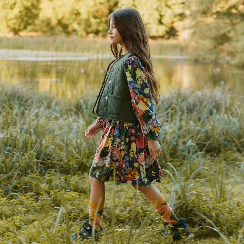 Molo-Платье из вискозы с цветочным принтом для девочек | Childrensalon Outlet