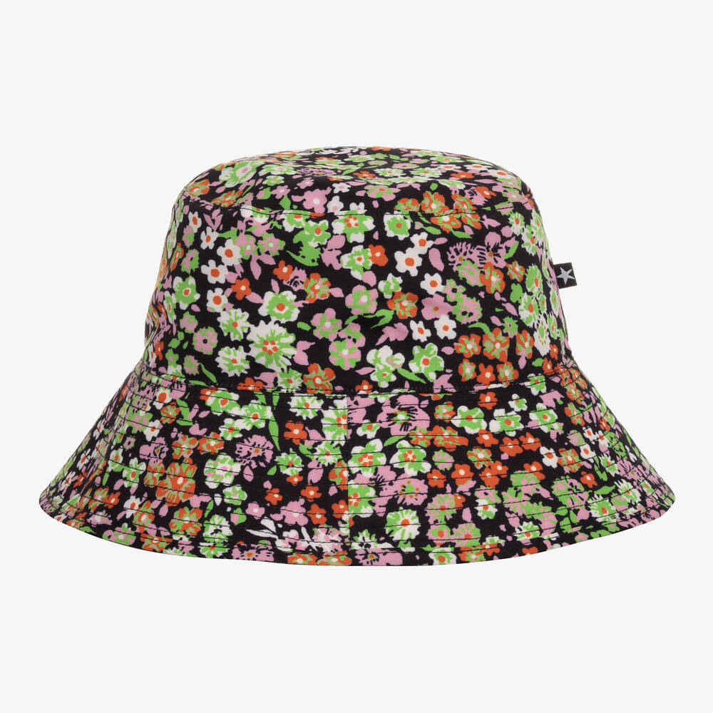 Molo - Girls Green Sun Protective Hat (UPF50+) | Childrensalon