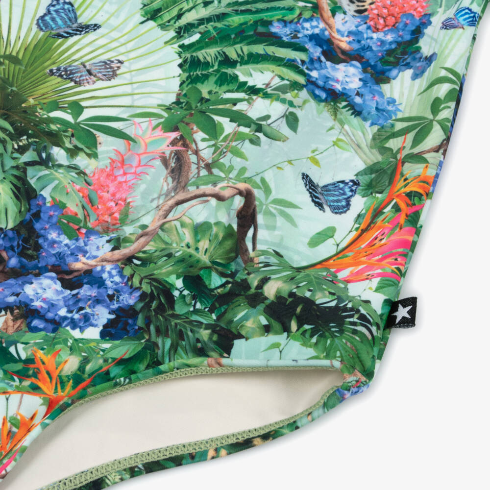 Molo-Купальник с воланами джунглево-зеленый для девочек | Childrensalon Outlet