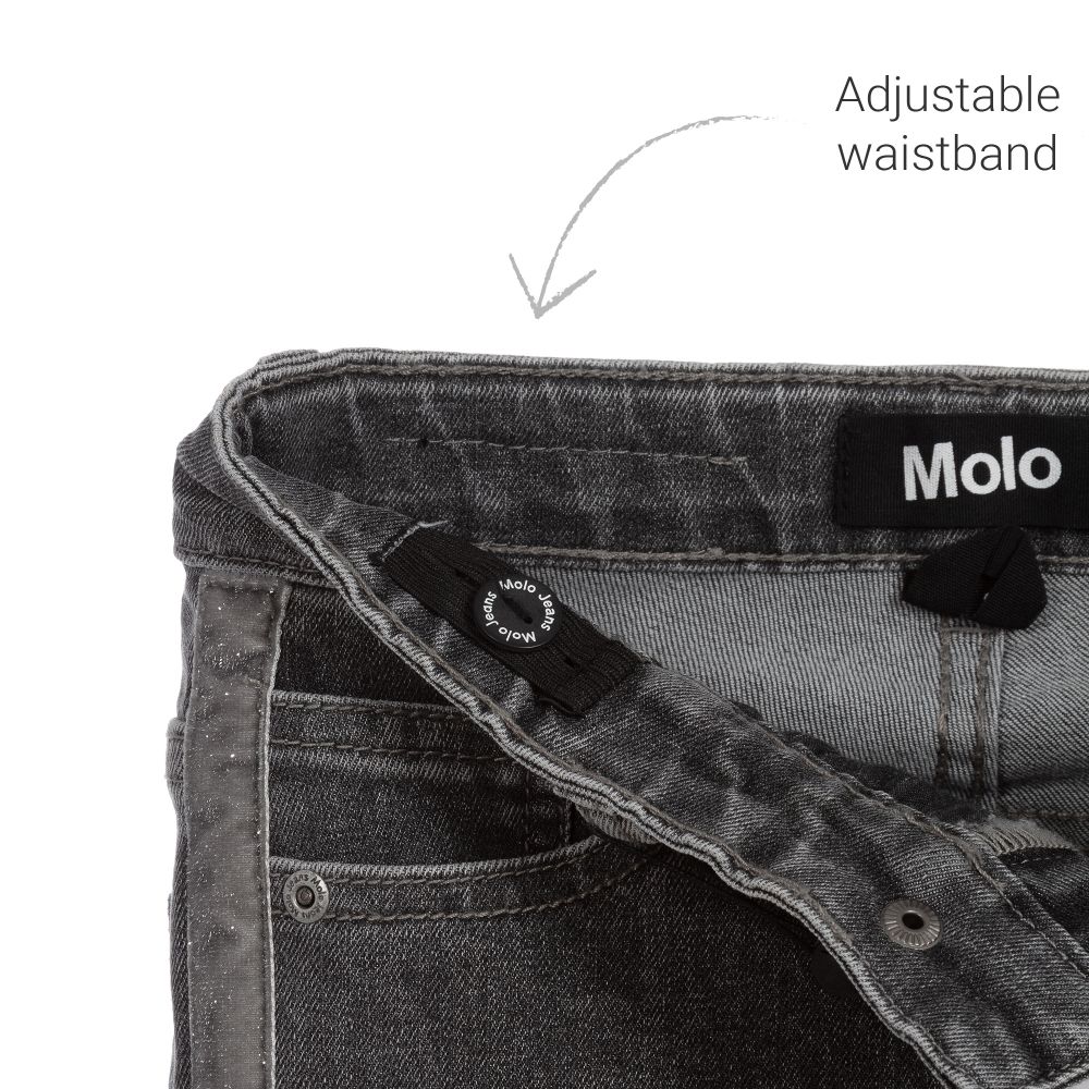 Molo-Серые джинсы зауженного кроя для девочек | Childrensalon Outlet